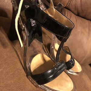 M kors clear heeled shoes